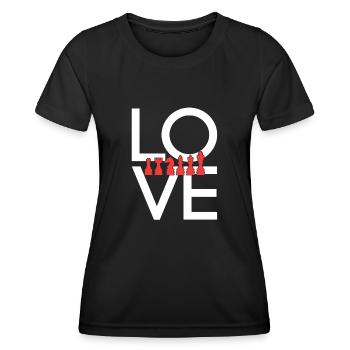 Schach - Frauen Funktions-T-Shirt - Schwarz - Vorne - AI Model Female 172 light (172cm)