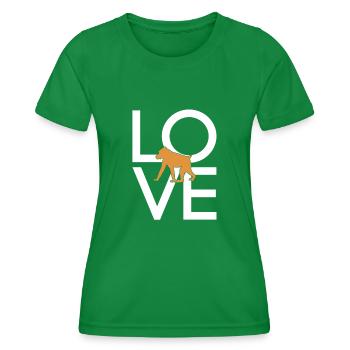 Monkey - Women's Functional T-Shirt - kelly green - Front - AI Model Female 172 dark (172cm)