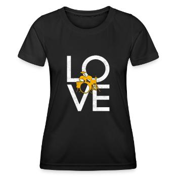 Percussion - T-shirt sport Femme - noir - Devant - AI Model Female 172 light (172cm)