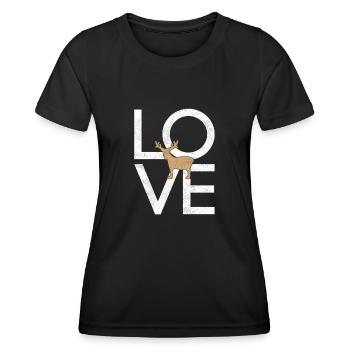 Élan - T-shirt sport Femme - noir - Devant - AI Model Female 172 light (172cm)