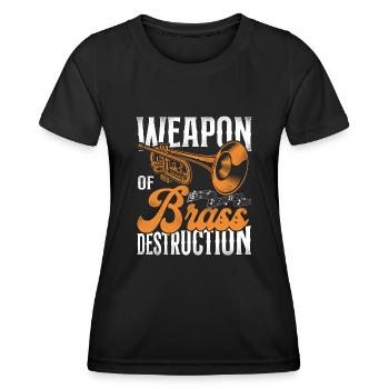 Trompettiste Vintage Weapon Of - T-shirt sport Femme - noir - Devant - AI Model Female 172 light (172cm)