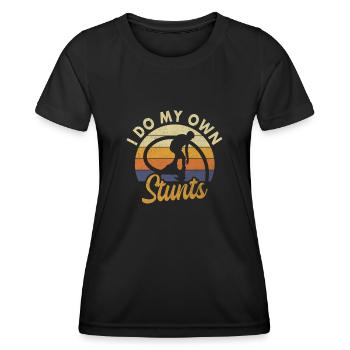 Flyboarding Stunt Flyboard Stuntman Own Stunts - Women's Functional T-Shirt - black - Front - AI Model Female 172 light (172cm)