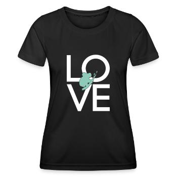 Koala - Frauen Funktions-T-Shirt - Schwarz - Vorne - AI Model Female 172 light (172cm)
