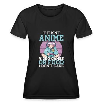 Wenn es kein Anime ist - Frauen Funktions-T-Shirt - Schwarz - Vorne - AI Model Female 172 light (172cm)