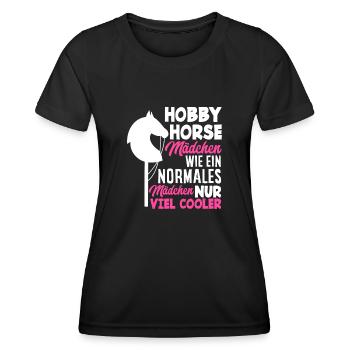Hobby Horse Hobby Horsing Girls - T-shirt sport Femme - noir - Devant - AI Model Female 172 light (172cm)