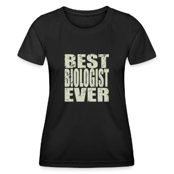 Best Biologe ever Biologe Geschenk - Frauen Funktions-T-Shirt - Schwarz - Vorne - AI Model Female 172 light (172cm)