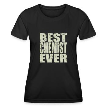 Best Chemist ever Chemist Gift - Women's Functional T-Shirt - black - Front - AI Model Female 172 light (172cm)