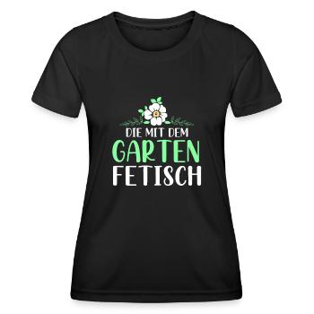 Kleingarten anfänger Die mit dem Garten Fetisch - Frauen Funktions-T-Shirt - Schwarz - Vorne - AI Model Female 172 light (172cm)