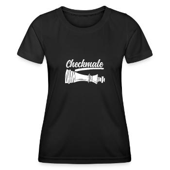 King Checkmate - Women's Functional T-Shirt - black - Front - AI Model Female 172 light (172cm)