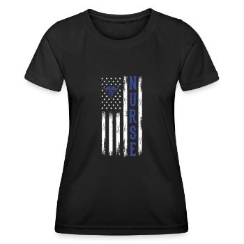 Nurse - Women's Functional T-Shirt - black - Front - AI Model Female 172 light (172cm)