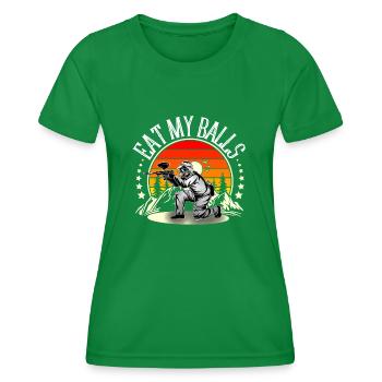 Paintball - Women's Functional T-Shirt - kelly green - Front - AI Model Female 172 dark (172cm)