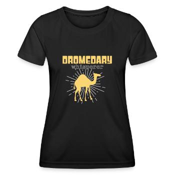 Dromedar Flüsterer - Frauen Funktions-T-Shirt - Schwarz - Vorne - AI Model Female 172 light (172cm)