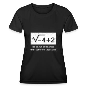 Komplexe Zahlen lustiges Mathe - Frauen Funktions-T-Shirt - Schwarz - Vorne - AI Model Female 172 light (172cm)