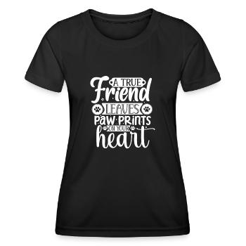 Ein Haus ist kein Zuhause ohne Pfotenfarben - Frauen Funktions-T-Shirt - Schwarz - Vorne - AI Model Female 172 light (172cm)