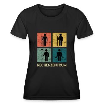 Rechenzentrum Garten Rechen Gärtner - Frauen Funktions-T-Shirt - Schwarz - Vorne - AI Model Female 172 light (172cm)