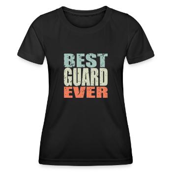 Best Security Guard ever Security Guard Gift - Women's Functional T-Shirt - black - Front - AI Model Female 172 light (172cm)