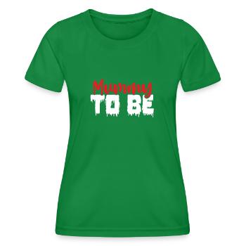 Werdende Mutter - Frauen Funktions-T-Shirt - Kelly Green - Vorne - AI Model Female 172 dark (172cm)