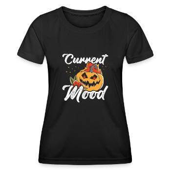 Aktuelle Stimmung an Halloween - Frauen Funktions-T-Shirt - Schwarz - Vorne - AI Model Female 172 light (172cm)