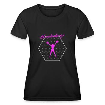 cheerleading - T-shirt sport Femme - noir - Devant - AI Model Female 172 light (172cm)