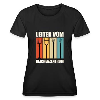 Leiter vom Rechenzentrum - Frauen Funktions-T-Shirt - Schwarz - Vorne - AI Model Female 172 light (172cm)