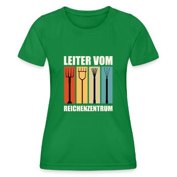 Leiter vom Rechenzentrum - Frauen Funktions-T-Shirt - Kelly Green - Vorne - AI Model Female 172 dark (172cm)