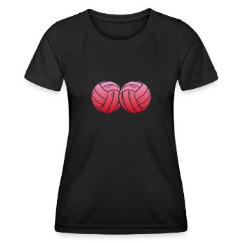 Two Pink Volleyball - Women's Functional T-Shirt - black - Front - AI Model Female 172 light (172cm)