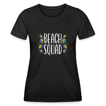 Troupe de plage - T-shirt sport Femme - noir - Devant - AI Model Female 172 light (172cm)