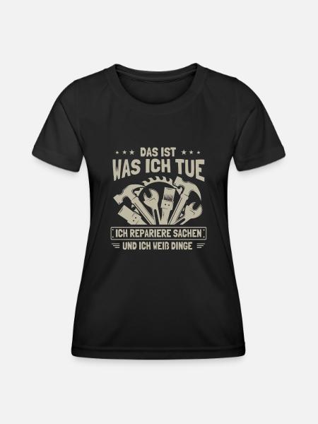 Heimwerker, Heimwerken - Frauen Funktions-T-Shirt - Schwarz