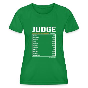 Richter tageswerte Lustiger Richter - Frauen Funktions-T-Shirt - Kelly Green - Vorne - AI Model Female 172 dark (172cm)