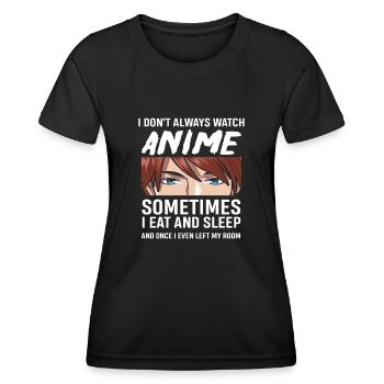 Anime - T-shirt sport Femme - noir - Devant - AI Model Female 172 light (172cm)