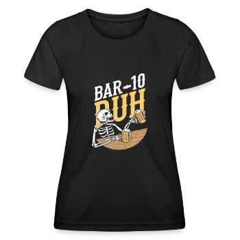 Bartender Skeleton - Women's Functional T-Shirt - black - Front - AI Model Female 172 light (172cm)