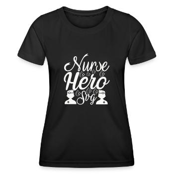 Nurse Held - Women's Functional T-Shirt - black - Front - AI Model Female 172 light (172cm)