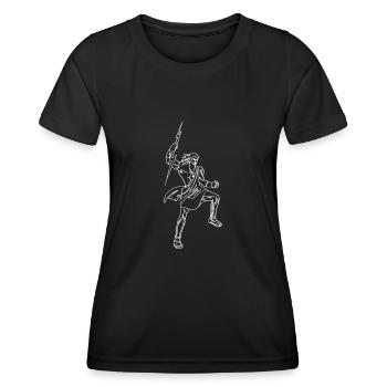 Zeus Mythologie grecque Dieu grec - T-shirt sport Femme - noir - Devant - AI Model Female 172 light (172cm)