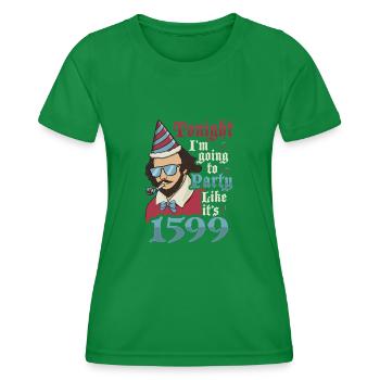 William Shakespeare Théâtre Littérature - T-shirt sport Femme - vert - Devant - AI Model Female 172 dark (172cm)