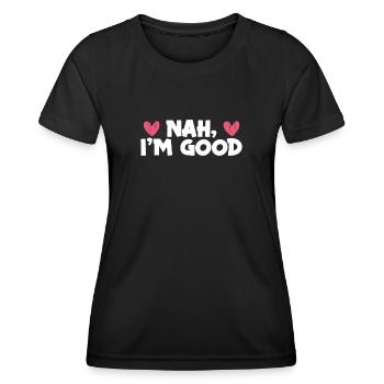 Love Never Fails - Women's Functional T-Shirt - black - Front - AI Model Female 172 light (172cm)