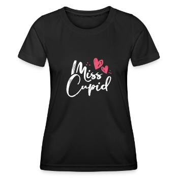 Mlle Cupidon - T-shirt sport Femme - noir - Devant - AI Model Female 172 light (172cm)