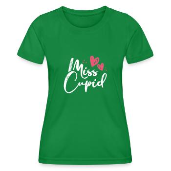 Miss Cupid - Women's Functional T-Shirt - kelly green - Front - AI Model Female 172 dark (172cm)