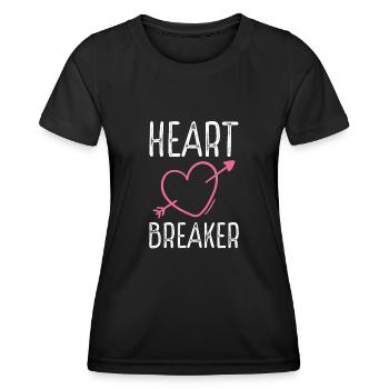 Heartbreaker With Arrow - Women's Functional T-Shirt - black - Front - AI Model Female 172 light (172cm)