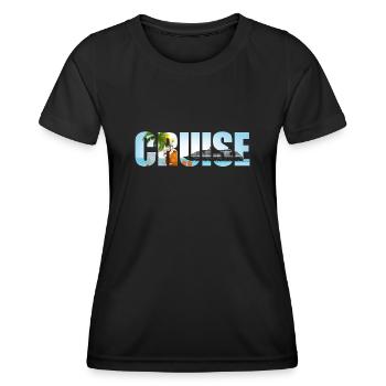Croisière vacances croisière - T-shirt sport Femme - noir - Devant - AI Model Female 172 light (172cm)