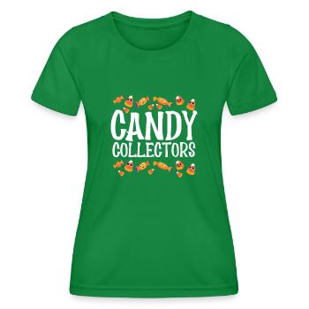 Collectors of Halloween Candy - Women's Functional T-Shirt - kelly green - Front - AI Model Female 172 dark (172cm)