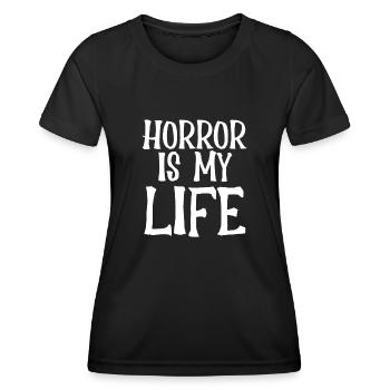 Terror is my life - Women's Functional T-Shirt - black - Front - AI Model Female 172 light (172cm)