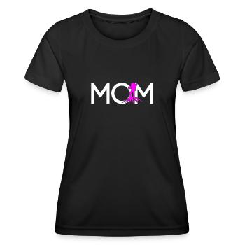 Maman randonneuse - T-shirt sport Femme - noir - Devant - AI Model Female 172 light (172cm)