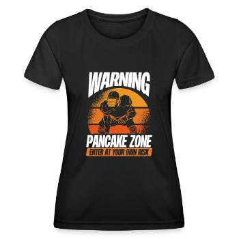 Attention pancake zone - Women's Functional T-Shirt - black - Front - AI Model Female 172 light (172cm)