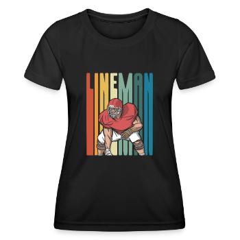 Colorful Lineman - Women's Functional T-Shirt - black - Front - AI Model Female 172 light (172cm)