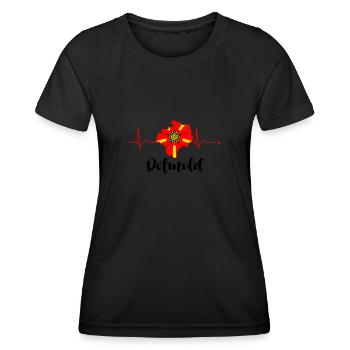 Lipperland Ostwestfalen Lippe Detmold - Frauen Funktions-T-Shirt - Schwarz - Vorne - AI Model Female 172 light (172cm)