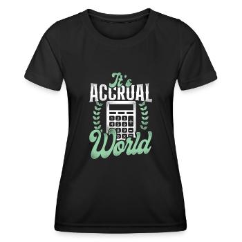 Comptable Comptable Comptable Comptabilité - T-shirt sport Femme - noir - Devant - AI Model Female 172 light (172cm)