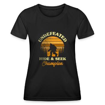 Sasquatch - T-shirt sport Femme - noir - Devant - AI Model Female 172 light (172cm)