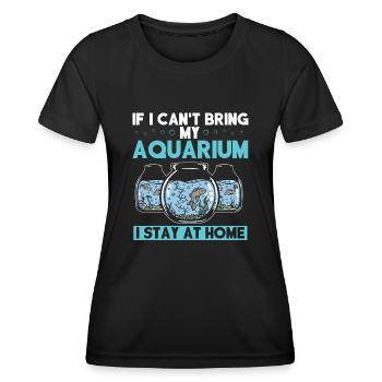 Développement d’aquariophiles, aquarium - T-shirt sport Femme - noir - Devant - AI Model Female 172 light (172cm)
