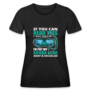 Diver - Women's Functional T-Shirt - black - Front - AI Model Female 172 light (172cm)