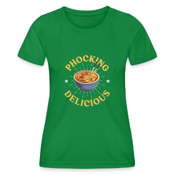 Phocking Delicious Pho asiatische Pho-Nudelsuppe - Frauen Funktions-T-Shirt - Kelly Green - Vorne - AI Model Female 172 dark (172cm)